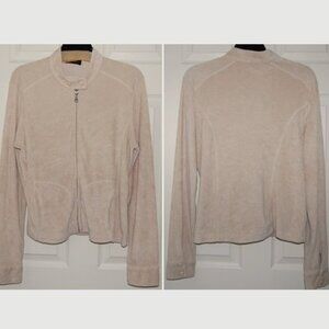 Context Terry Cotton Women Jacket, Size L, Beige